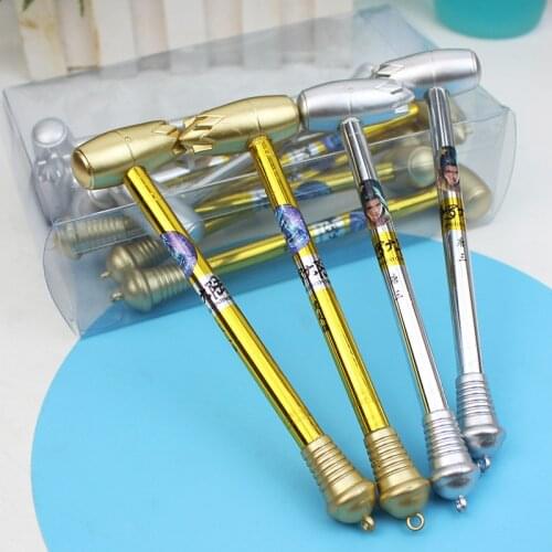 1PC Hammer Shape Gel Pen Student Cartoon Full Syringe Signature Pen Pressure Relief Water Pen Stationary Items School Supplies