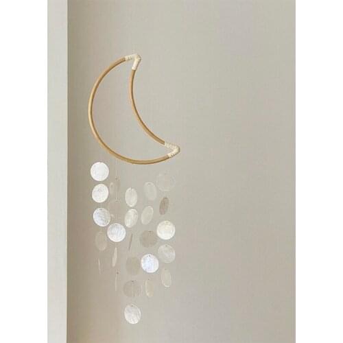 Nordic Natural Shell Wind Chime Korean Style Hotel Dorm Home Office Nursery Decor Hanging Decorations Photography Accessories