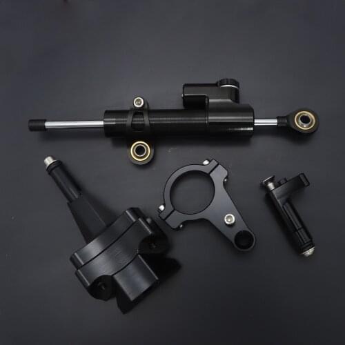 Motorcycle CNC steering damper stabilizer Linear inverted safety control + bracket for KAWASAKI NINJA400 NINJA 400 2018 2019