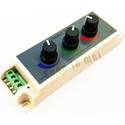 DC12-24V RGB Dimmer Stepless Adjustable Switch LED Strip Lights Tape Controller Three way switch for 2835 3528 5050 led light