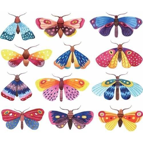 Butterfly Thermal Patches Clothing T-Shirt Jeans Sweater Applique Garment Accessory New Diy Heat Transfer Washable