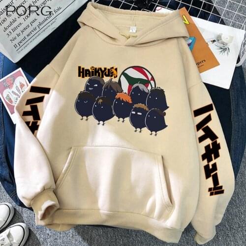 Anime Haikyuu Mens Hoodie Cool Unisex Long Sleeve Sweatshirt Funny Printed Streetwear Pullover