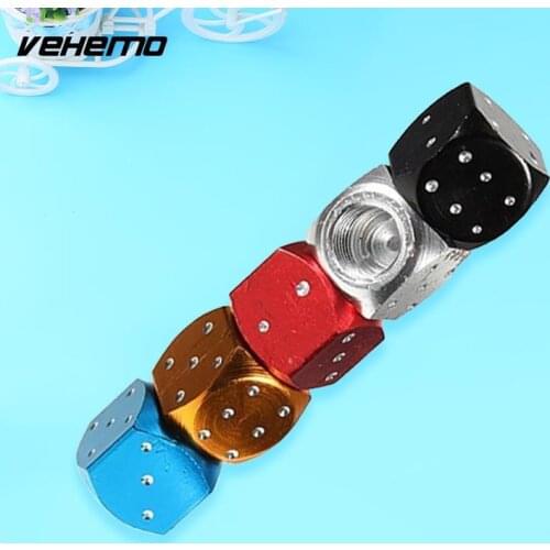 Universal Dice Car Truck Bike Tire Valve Stems Cap Rims Aluminium Alloy Accessories Hot Sale Special