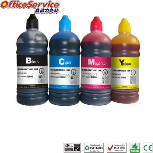 4X500ML GC41 GC31 GC21 Universal Sublimation Ink For RICOH SG 3110DNw 7100DN GX-5000 3000 e2600 Printers Heat Transfer Ink