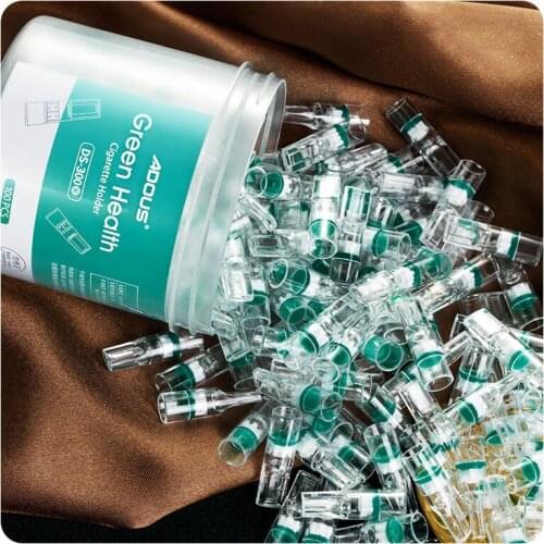 100Pcs Cigarette Filter Disposable Tobacco Cigarette Filter Smoking Four Hole Filtration Reduce Tar Free Fine Smoke Converter