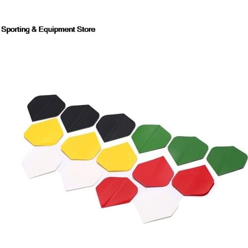 15 Pcs/lot Simple Pure Black PET Dart Flights Fin Tail Nice Dart Flight Dart Accessories High Quality
