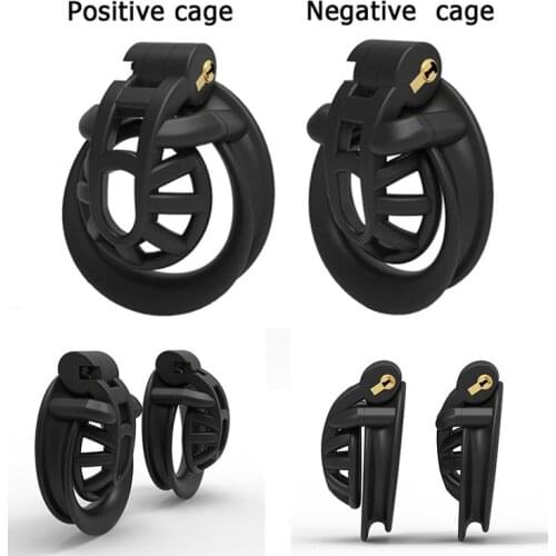 2021 Mamba Positive/Negative Male Chastity Device Super Light Double-Arc Cuff Penis Holy Ring Cobra Cock Cage Sex Toys For Men