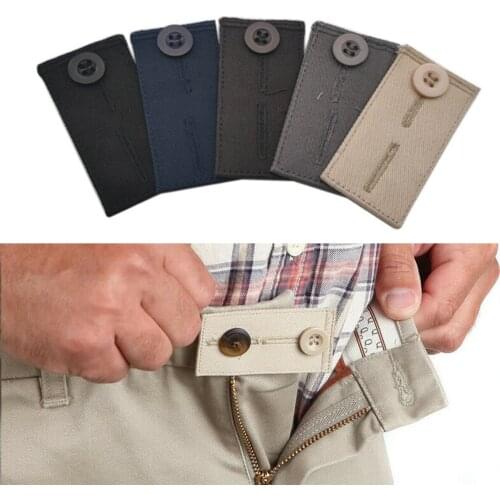 5Pcs Adjustable Jeans Pants Button Extenders Skirt Elastic Pants Waist Extender