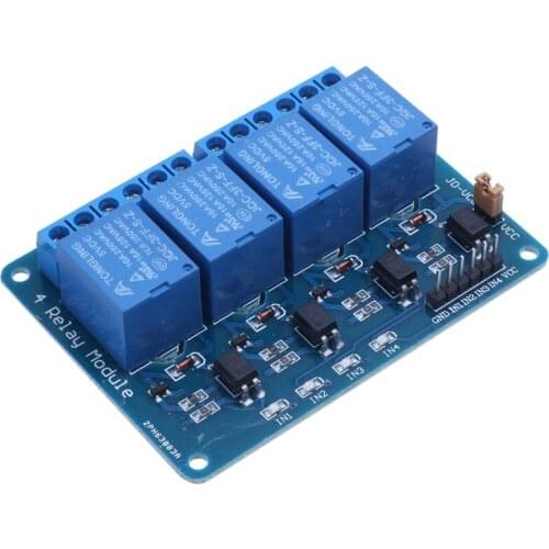 ABSF 5V 4 Channel Relay Board Module Optocoupler LED for Arduino PiC ARM AVR