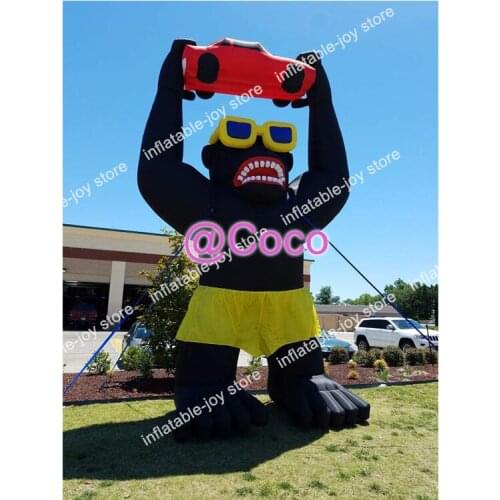 Free Delivery to door, giant inflatable Gorilla model cartoon 6m-20ft tall for promotion events,car sale outdoor inflatable toys