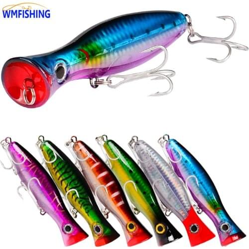 Big Game Popper Lure Saltwate Fishing Lure Crankbait Iscas Artificial Wobblers ABS Hard Bait Pesca Bass Carp Pike Fishing Tackle