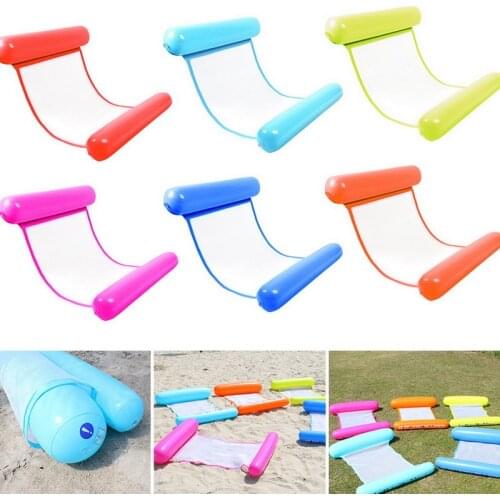 Big Sale Floating Water Hammock Float Lounger Floating Toys Inflatable Floating Bed Chair Swimming Pool Foldable Inflatable