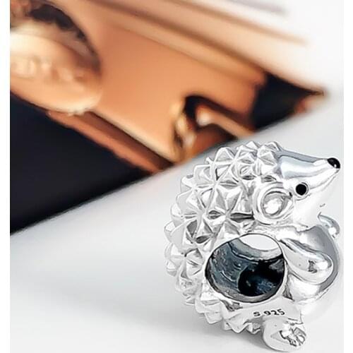 Authentic 925 Sterling Silver Beads Creative Animal Hedgehog Fashion Beads Fit Original Pandora Bracelet For Women Diy Jewelry