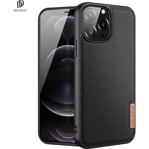 Fino Series Case For iPhone 13 Pro Max Case Woven Fabric Protecting Case Anti-Shock Non-Slip Original Slim Design чехол на айфон