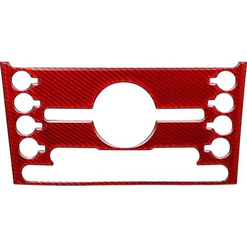 For Ford Explorer 2013 2014 2015 2016 2017 2018 Carbon Fiber Center Control Air Conditioner Button Panel Cover Trim