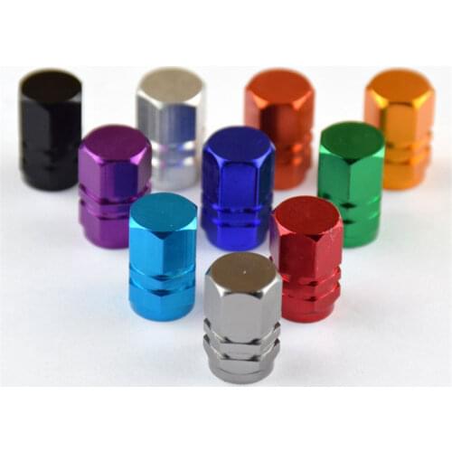 10 Pcs Car Tire Valve Stem Caps Aluminum Alloy Tire Tyre Valve Stems Covers Air Dust Caps Hexagon Valve Cap Auto Accessories