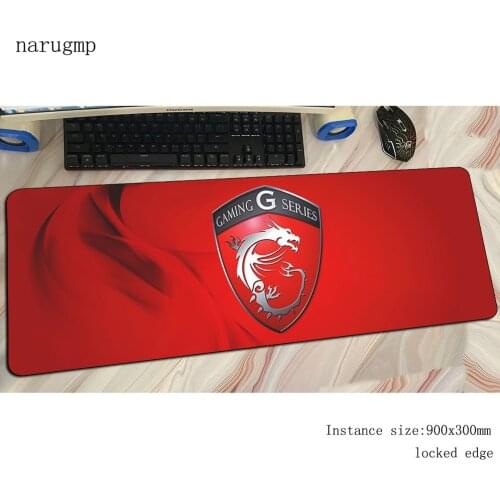 Msi mouse pad 900x300x4mm mousepads HD pattern best gaming mousepad gamer cool new large personalized mouse pads keyboard pc pad