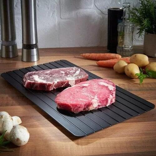 Square Quick Thawing Plate Multifunctional Thaw Plate For Refrigerator Refrigerates Food Durable Quick Defrost Tray For Home