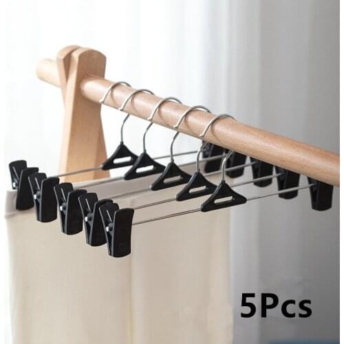 Metal Clip Hangers Clothes Coast Trousers Pants Skirt Dress Coat Hook Rack