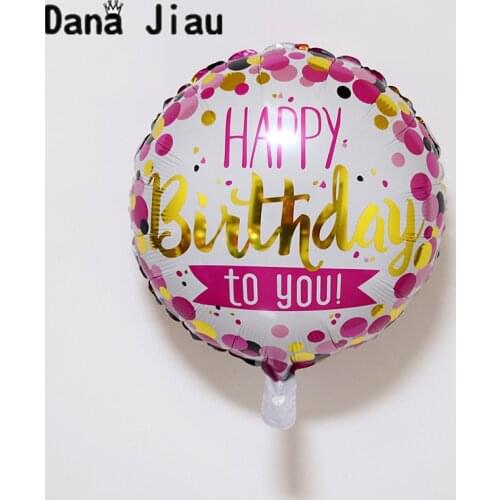 NEW 18inch happy birthday balloons sweet Party Decoration Balloon holiday Aluminum Inflatable Foil Ball kids toy