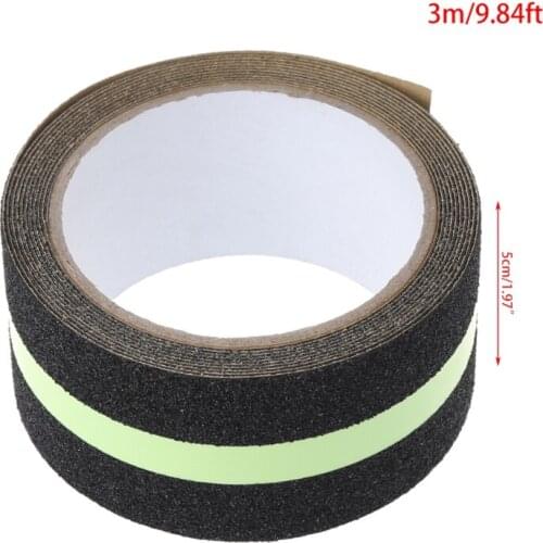 OOTDTY Floor Safety Luminous Non Skid Tape Anti Slip Adhesive Stickers High Grip