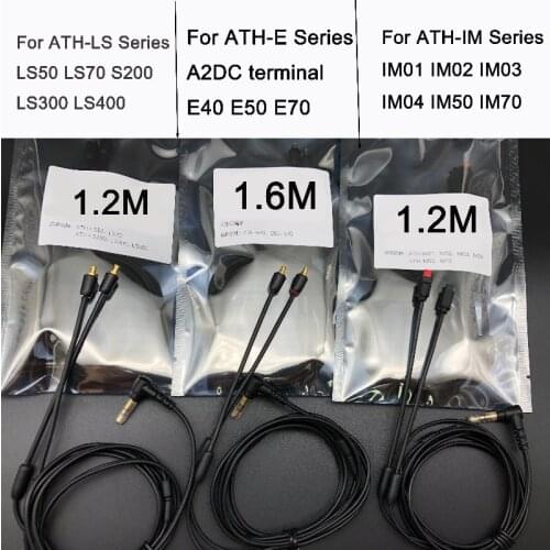 Original Earphone Upgrade Cable for A2DC IM50 LS50 LS70is LS200 LS300 E40 Replacement Cable Silve Wire ROHS