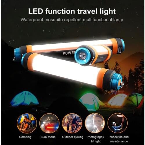 Outdoor Camping Light Portable Lantern Flashlight IP68 Waterproof Tent Lamps USB Emergency Light For Fishing Hiking Traveling