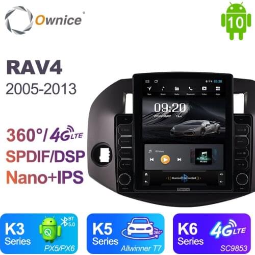 Ownice Android 10.0 for Toyota RAV4 2005 2008 2013 Car Radio Auto Multimedia Video Audio GPS Player head Unit 360 Panorama