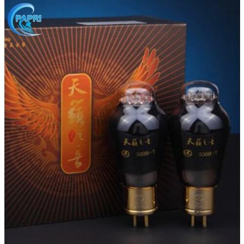 PAPRI 1Pair shuguang 300B-T Vacuum Tube Replace Tube For Amplifier Audio HIFI DIY Factory Tested Matched