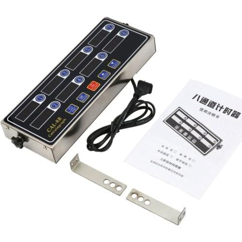 CAL-8B Portable Calculagraph 8 Channel Digital Timer Kitchen Cooking Timing LCD Display Clock Shaking Reminder Dropshipping