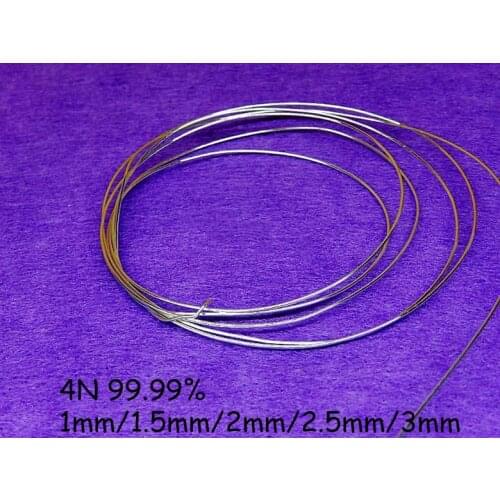 4N S99.99 High Purity Sterling Silver Wire Beading Stringing Jewelry Thread 1mm 1.5mm 2mm 2.5mm 3mm Sterling Silver Wire