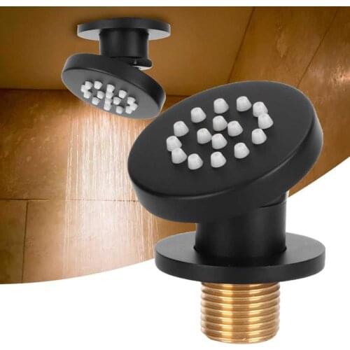 G1/2Inch Brass Shower Spray Jet Adjustable Rotatable Wall Mounted Massage Spray Jet Bathroom Supply