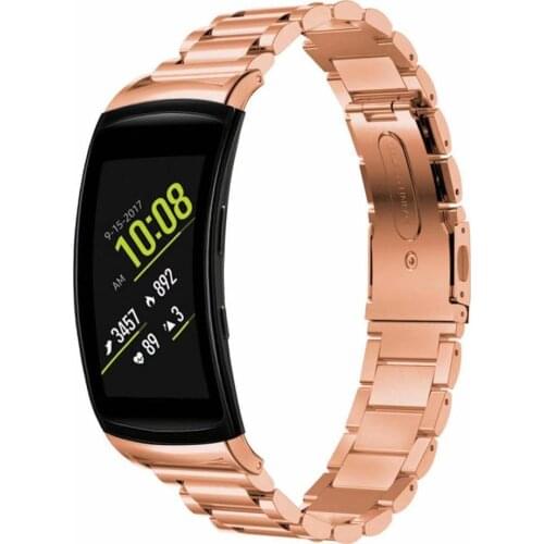 For Samsung Galaxy Gear Fit 2 SM-R360/R-365 Stainless Steel Watchband Wristband Business Replacement Fashion Strap Bracelet