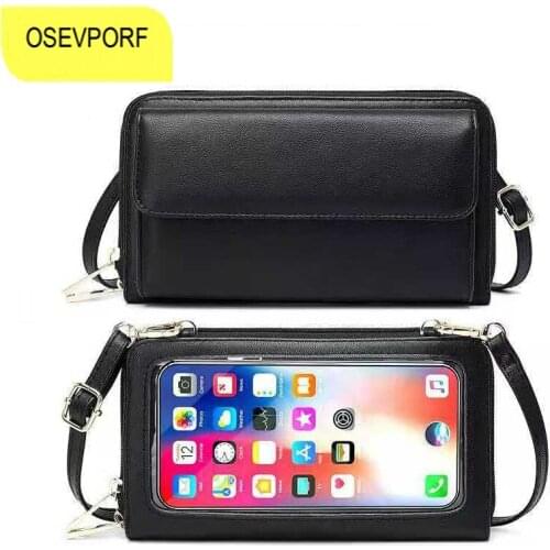 Mini Crossbody Cell Phone Bag with Flip for Women Touch Screen Shoulder Bags RFID Blocking Women Coin Purse Handbag with Strap