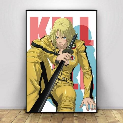 Kill Bill 2kill Bill Anime Art Movie Poster Canvas Print Poster Wall Decoration Gift Artwork Comics