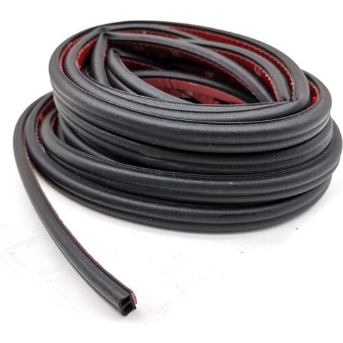5m B Type Car Door Seal Strip Rubber Noise Insulation Anti-dust Trim Sealing