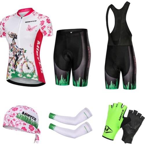 Bike Sportswear Woman Outfits Quick Dry Bicycle Jersey Suits With Shorts Sleeve Cycling Sets MTB Racing Equipamento De Ciclismo