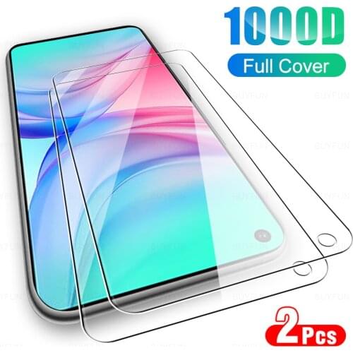 2Pcs Full Cover Protective Glass For Infinix Hot 10 Tempered Glass For Infinix Hot10 Ote8i Ote 8i 6.78" Screen Protector Film