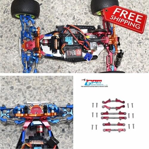 6pcs Stainless Steel Front + Rear + Steering Adjustable Tie Rod for LOSI 1/18 Mini-T 2.0 RC CAR PART