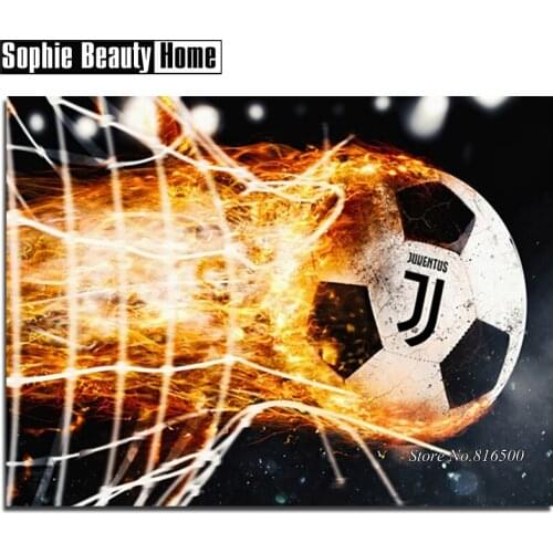 Full Drill Diamond 5D DIY Diamond Painting Football and Net Diamond Embroidery Cross Stitch Rhinestone Mosaic Patterns 187103