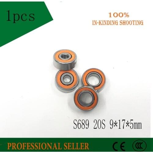 Free Shipping 1PCS S689 2OS ABEC7 9X17X5mm Hybrid Ceramic Stainless Oiled Fishing Reel Bearing S689-2rs S689C 2OS