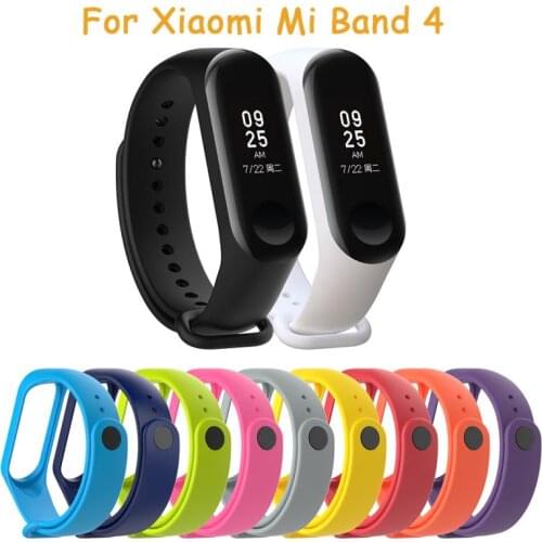 Bracelet For Xiaomi Mi Band 4 Sport Strap Silicone Wristband Band Sport Strap Watch Wrist Strap Accessories Wrist Strap Dropship