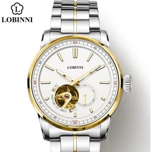 Lobinni Business Men Mechanical Watch For Men MIYOTA Movement Automatic Men Watch Top Brand Luxury Fashion zegarek meski