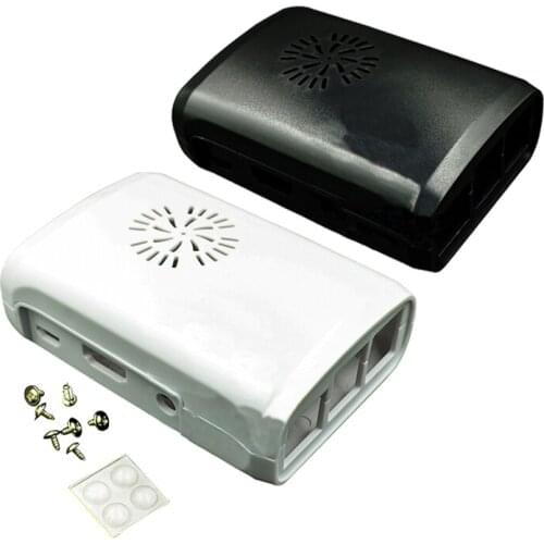 For Raspberry Pi Case Fundas Protective Case ABS Shell cover With Mini Cooling Fan Heat Sink for Raspberry Pi 2 Model B Plus