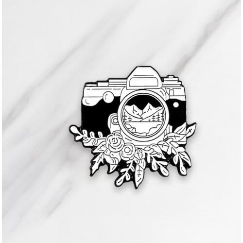 Enamel Pin Ink Camera Denim Clothing Backpack Lapel Pin Button Badge Popular Jewelry Gift For Photographers