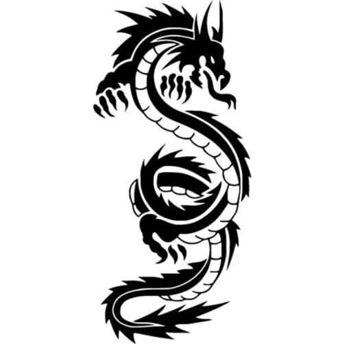 Interesting PVC Chinese Mythical Dragon Car Sticker Vinyl Accessories Car Window Motorcycle Decal Cover Scratches Waterproof