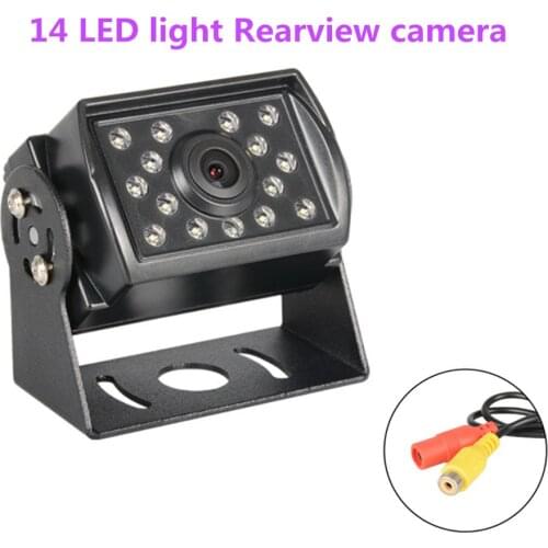 Universal Waterproof HD Car Rearview Camera Vehicle Backup Camera 14 LED Night Vision 9-24V Use for Truck Bus Car