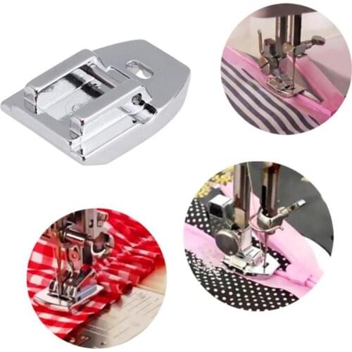 Domestic Invisible Zipper Foot Presser Feet Household Sewing Machine Feet Sewing Tools Accessory Silver 24*16*8mm