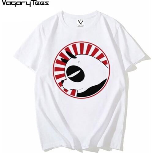 New White Casual Tshirt Unisex Streetwear Kawaii Otaku Tee Saotome Genma Panda Ranma 1/2 Funny Anime t shirt Men Homme