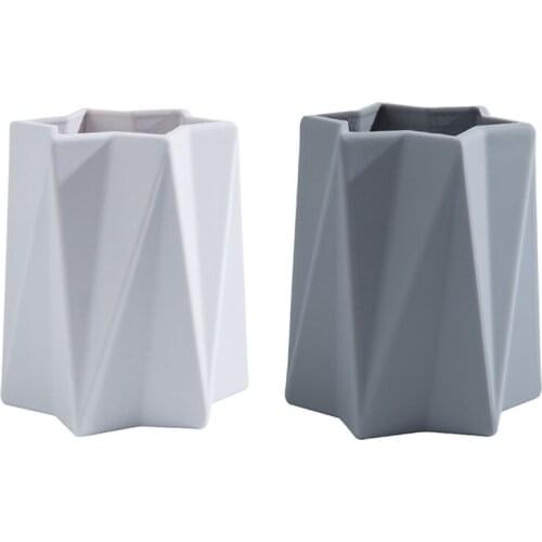 Creative Diamond-Shaped Silicone Pen Holder Office Supplies Student Desktop Storage Organizing Supplies Simple